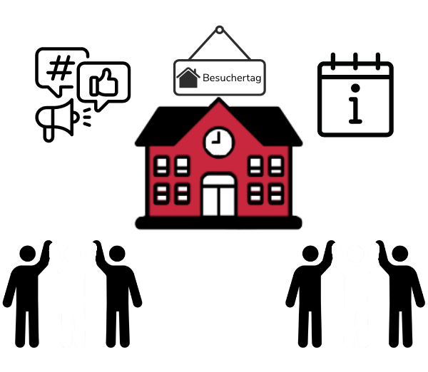 Schulmarketing_weiß_Icon für roten Hintergrundpic 600x522