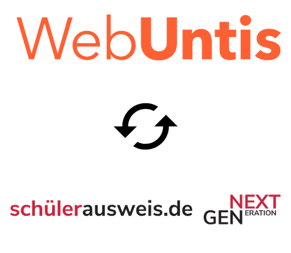 Logo Symbolisiert  Integration der digitalen Schülerausweise in die WebUntis-Plattform