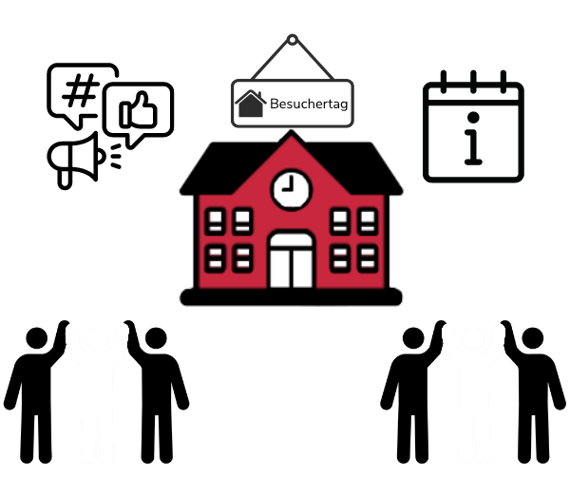 Schulmarketing_weiß_Icon für roten Hintergrundpic 600x522