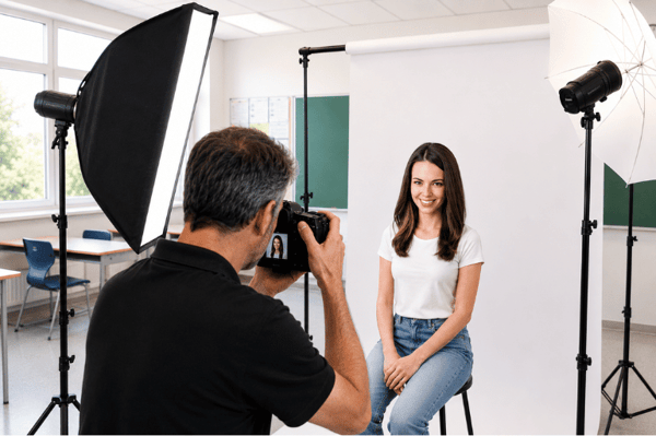 schulfotograf-fotografiert-schuelerin-fuer-digitalen-schuelerausweis-1